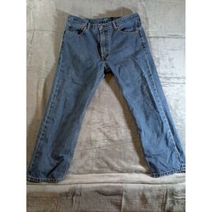 Levi's 505 Jeans Mens 40x29 Blue Regular Fit Medium Wash Denim